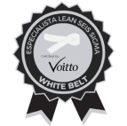 selo CERTIFICAÇÃO WHITE BELT